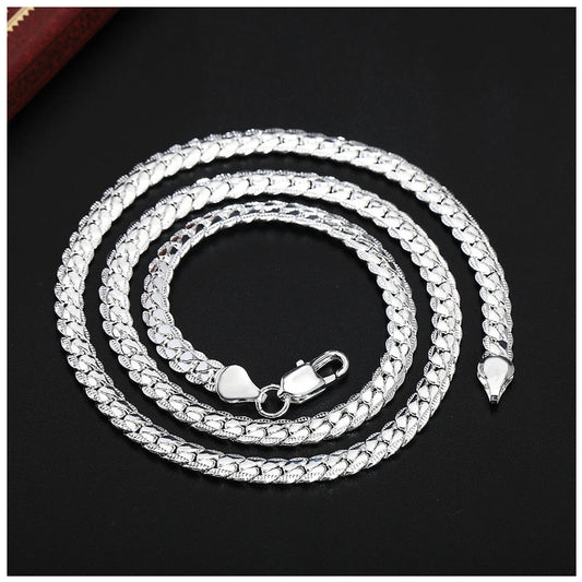 925S SILVER 5MM "SNAKENA" KETTE - ICERAIN JEWELRY