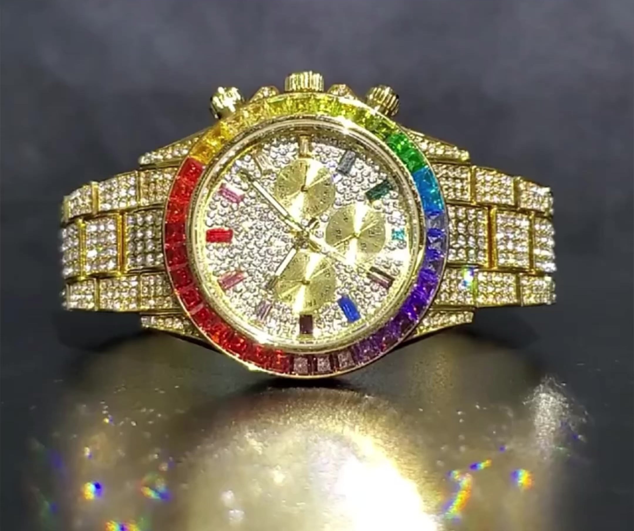 Iced out deals designer watches