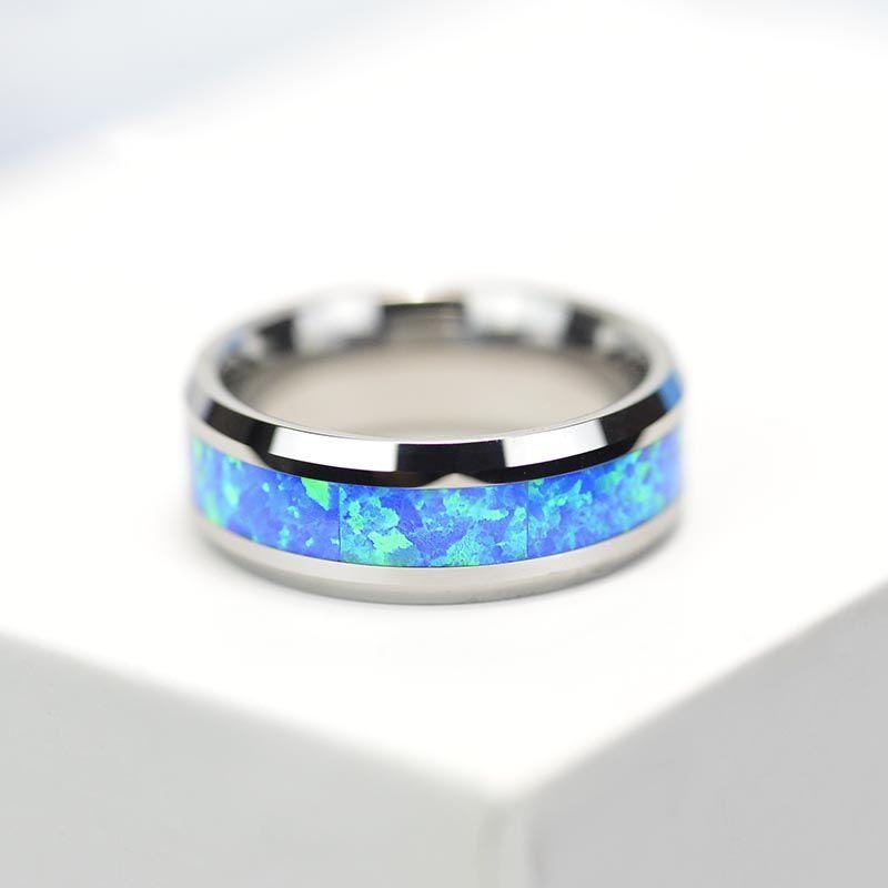 Luxus Edelstahl "Bluefire" Ringe