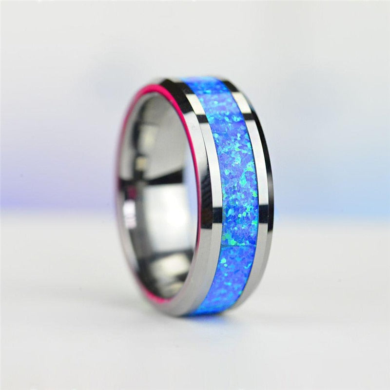 Luxus Edelstahl "Bluefire" Ringe