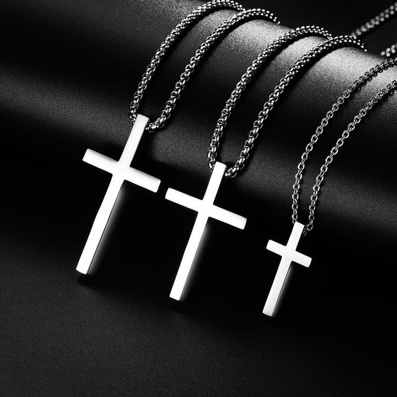 Luxus Edelstahl "Vintage Cross" Kette