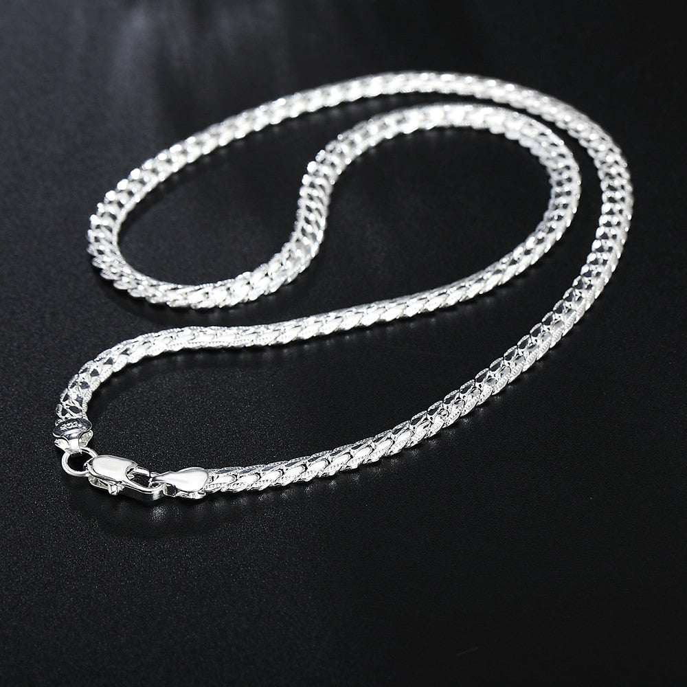 Luxus 925S Silver 5mm "Snakena" Kette