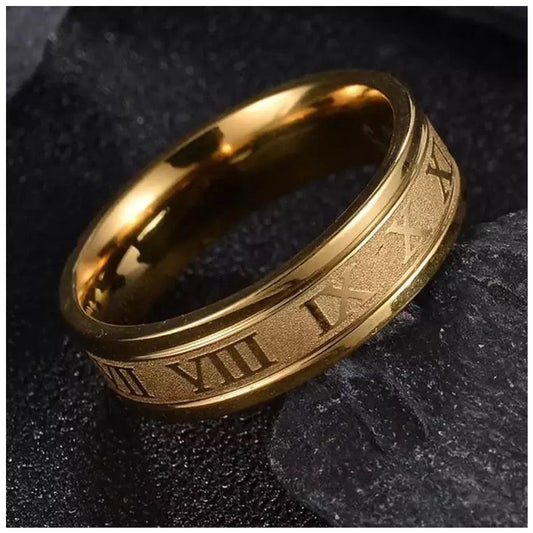 EDELSTAHL "GOLD ROMA" RING - ICERAIN JEWELRY