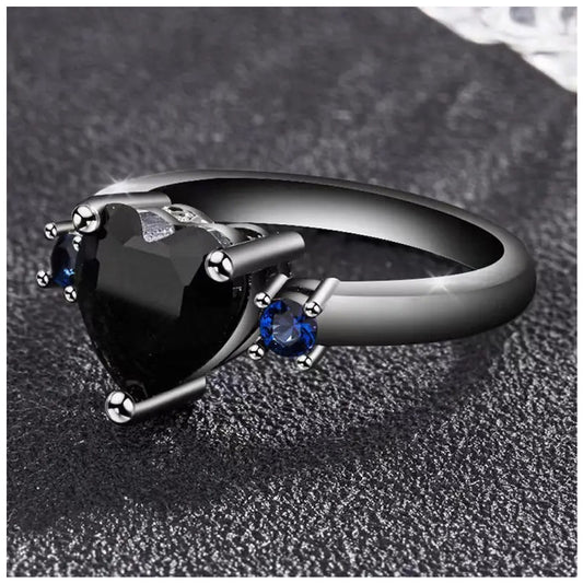 Luxus Iced Out "Black Love" Ringe