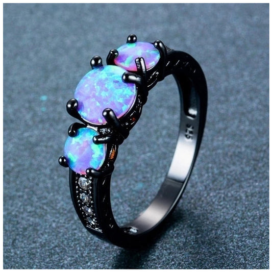 ICED OUT 925S SILVER "BLACK SKY" RING - ICERAIN JEWELRY
