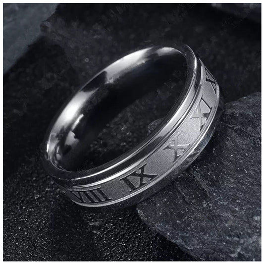 EDELSTAHL "SILVER ROMA" RING - ICERAIN JEWELRY