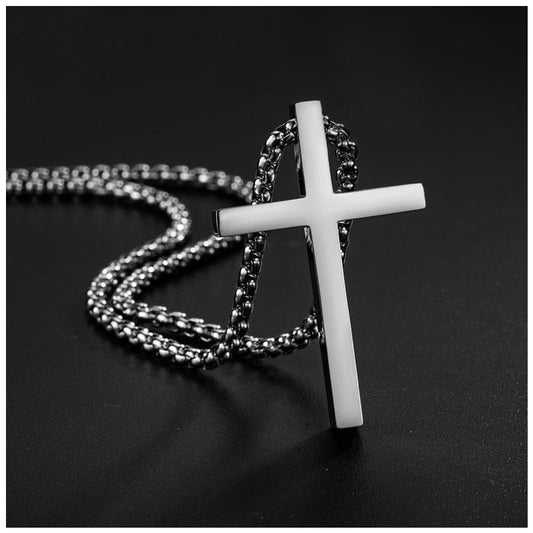 EDELSTAHL "VINTAGE CROSS" KETTE - ICERAIN JEWELRY