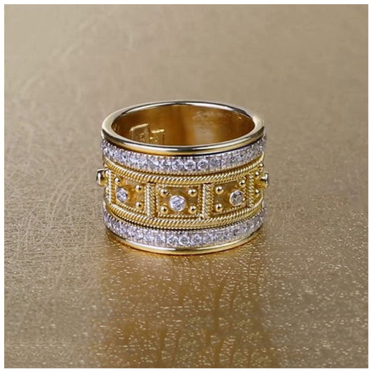 ICED OUT "GOLDEN CIRCLE" RING - ICERAIN JEWELRY